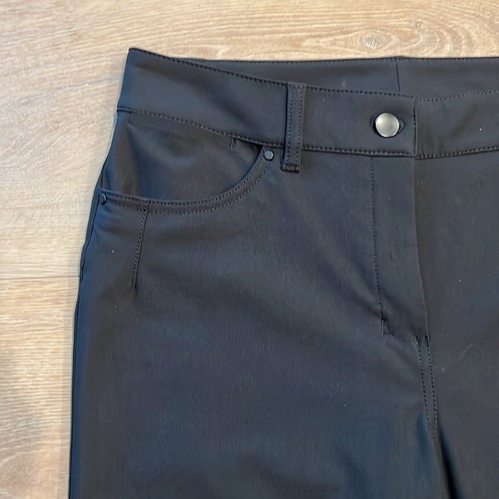 Lululemon City Sleek Wide Leg 7/8 Black Pant. Sz 28